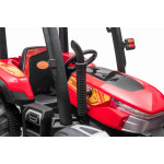 Elektrický traktor Blast s vlečkou - červená
